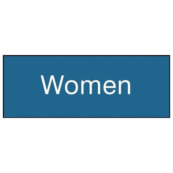 Accuform 8 in W x 3 in H, Engraved Plastic PSG846BU - main